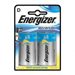 Energizer Advanced 2 piles 1,5V alcalines D/LR20 (lot de 3)