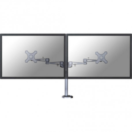 DESK MOUNT DUAL 10-27IN SILVER