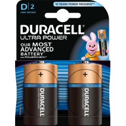 Duracell Ultra Power 2 piles 1,5V alcalines D/LR20 (lot de 3)