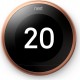 Nest Thermostat Connecté Learning 3ème Génération Cuivre