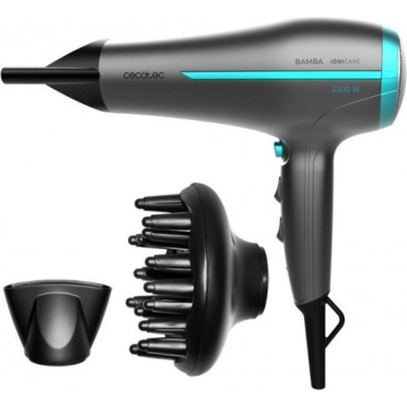 Cecotec Sèche-cheveux cecotec bamba ionicare 5200 maxi aura gris, technologie ionique réelle