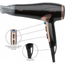 Clatronic Séche-cheveux clatronic ht 3661 - noir