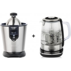 H.koenig Agr80 + ti600 presse agrumes et bouilloire infuseur a the 1,5l h.koenig