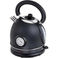 Domoclip dod157n bouilloire rétro avec thermometre - noir DOM3523930090813