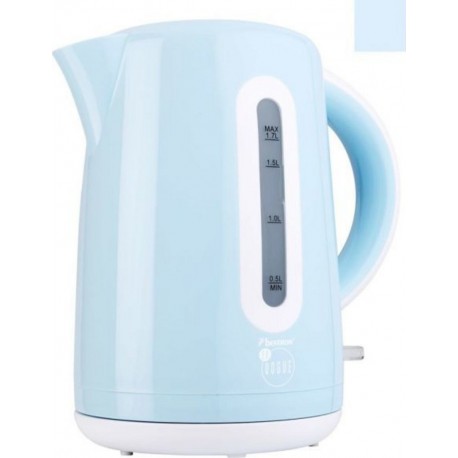 Bestron bouilloire électrique sans fil 1,7 l 2200 w bleu awk300evb 409983