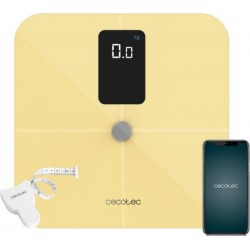 Cecotec Pèse-personne cecotec 10400 fullhealthy vision yellow jaune, bio-impédance, jusqu'à 15 paramètres