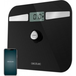 Cecotec Pèse-personne cecotec surface precision ecopower 10200 smart healthy noir, verre trempé, bluetooth
