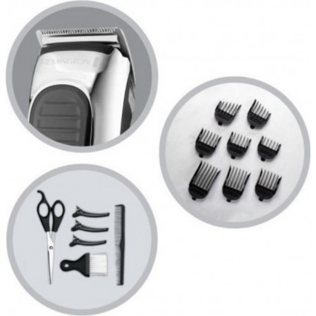 Remington hc450 coffret premium tondeuse cheveux stylist - lames inox auto-affutées REM5038061101096