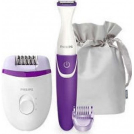 Philips brp505/00 coffret depilation corps et maillot, avec epilateur electrique satinelle essential PHI8710103905707