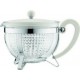 Bodum théiere filtre chambord en acrylique 1.3 l blanc creme BOD0699965250393