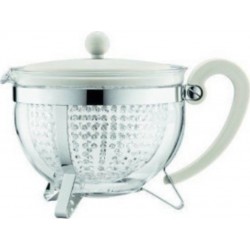 Bodum théiere filtre chambord en acrylique 1.3 l blanc creme BOD0699965250393