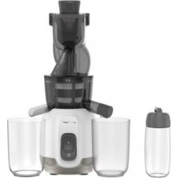 Moulinex zu600110 ultra juice extracteur de jus a froid 2 filtres gourde 600 ml goulotte extra-large 85 mm, programme automat… M