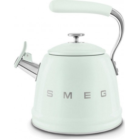 SMEG Bouilloire sifflante 2.3L vert pastel