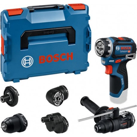 Bosch Visseuse GSR 12V-32 FC, divers embouts, poignée supplémentaire, butée de profondeur, L-BOXX