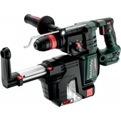 Metabo Marteau combiné sans fil KH 18 LTX 28 BL Q Set ISAavec système d'aspiration des poussières intégré et mandrin interchange