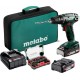 Metabo Kit de perceuse-visseuse sans fil BS 18 avec coffret d'embouts SP (32 pièces) et mallette souple, 18V 2x2Ah Li-Power + SC