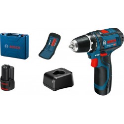 Bosch Perceuse sans fil professionnelle GSR 12V 15, kit d'accessoires, coffret