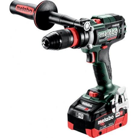 Metabo Perceuse-visseuse sans fil à 3 vitesses BS 18 LTX-3 BL Q I métal, metaBOX 145 L 18V 2x5.5Ah LiHD + ASC 145