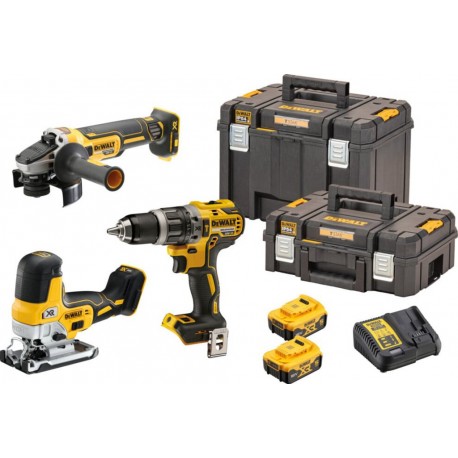 Dewalt Kit perceuse-visseuse à percussion sans fil 18V / 5Ah DCD 796, DCG 405, DCS 335, DCB 184