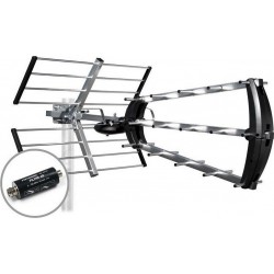 Metronic Antenne extérieure Antenne trinappe 26dB avec filtre 4G