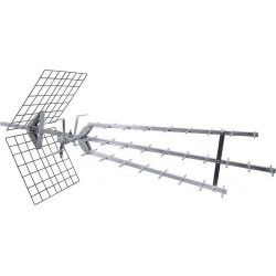 Metronic Antenne extérieure Antenne d&-39 extérieur UHF amplifiée 43dB